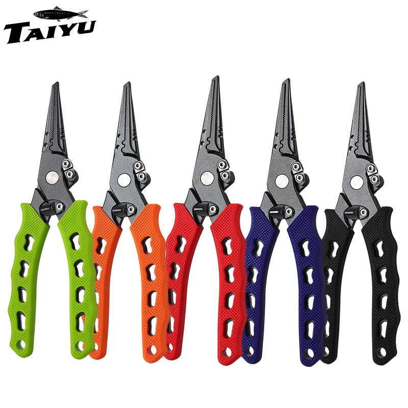Fishing Hook Stainless Steel - TAIYU 5色ステンレス鋼ルアープライヤー釣り用プライヤーカットラインフックリムーバーアクセサリーステンレス鋼スタイル海釣り道具