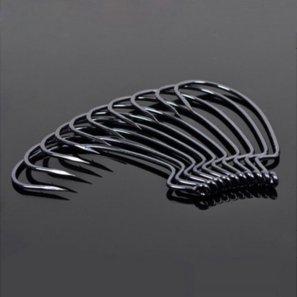 Fishing Hook Assortment - 20 ピース/ロットワイドギャップテキサス釣りフックオフセット釣り針 5/0 # -6 #