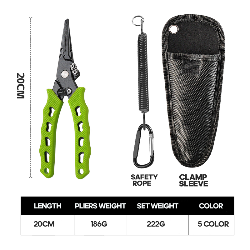 TAIYU 5色ステンレス鋼ルアープライヤー釣り用プライヤー - Fishing Hook Stainless Steel のレビューと価格