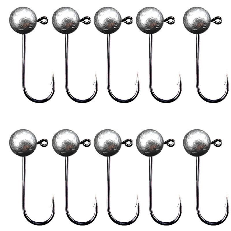 10 ピース/ロットジグヘッド釣りフック 1 グラム 2 グ - Fishing Hook Offset のレビューと価格
