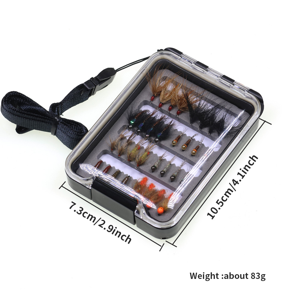 32個入り ニンフフライキット トラウト釣り用フライルアー  - Fishing Hook Barbless のレビューと価格
