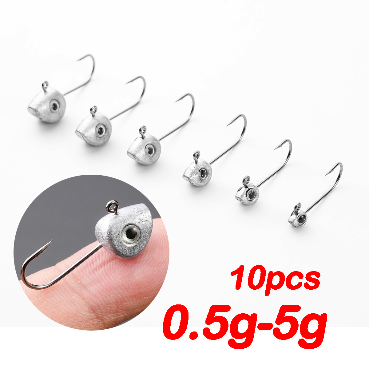 釣り用ミニジグヘッドフック,ワームルアー,ソフトルアー,バス - Fishing Hook Offset のレビューと価格