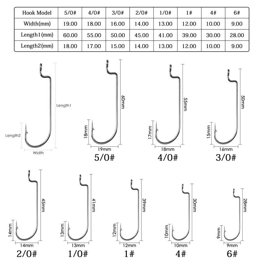 100 ピース/ロット釣りフック高炭素鋼ナロークランクフック - Fishing Hook Barbless のレビューと価格