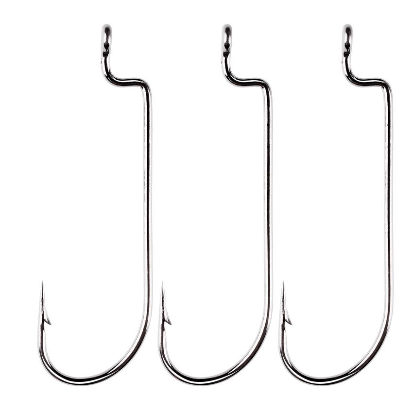 100 ピース/ロット釣りフック高炭素鋼ナロークランクフック - Fishing Hook Barbless のレビューと価格
