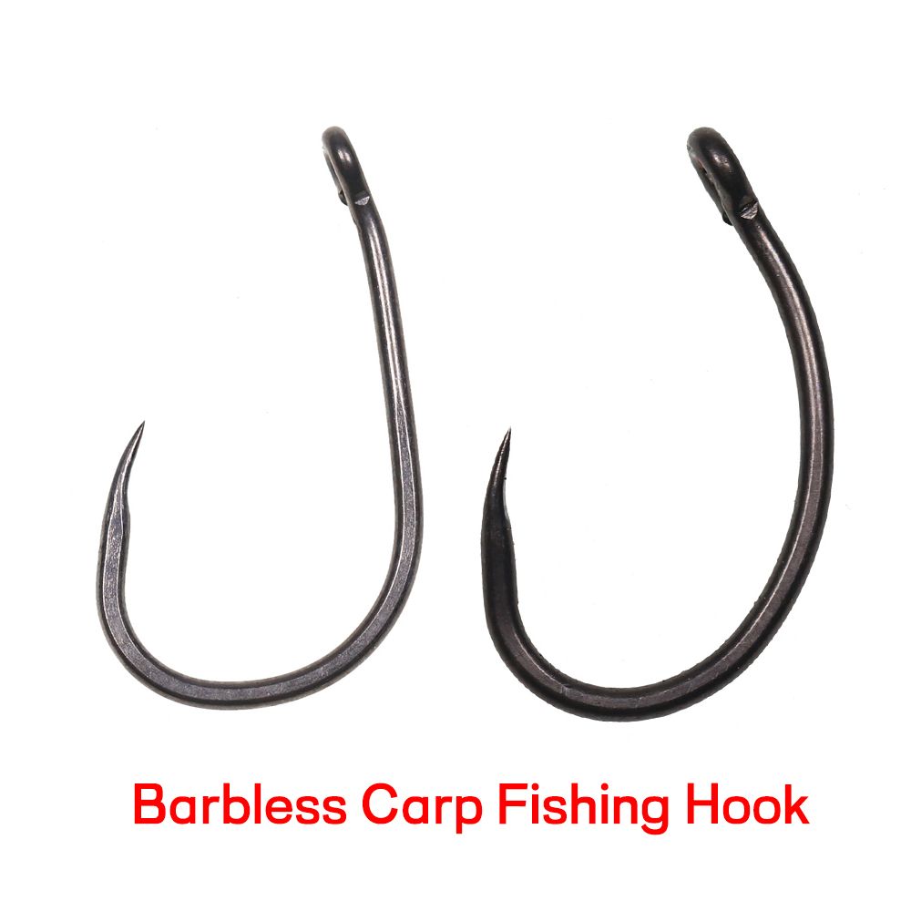 50個入り マットブラック コイ釣り用バーブレスフック ダウ - Fishing Hook Assortment のレビューと価格