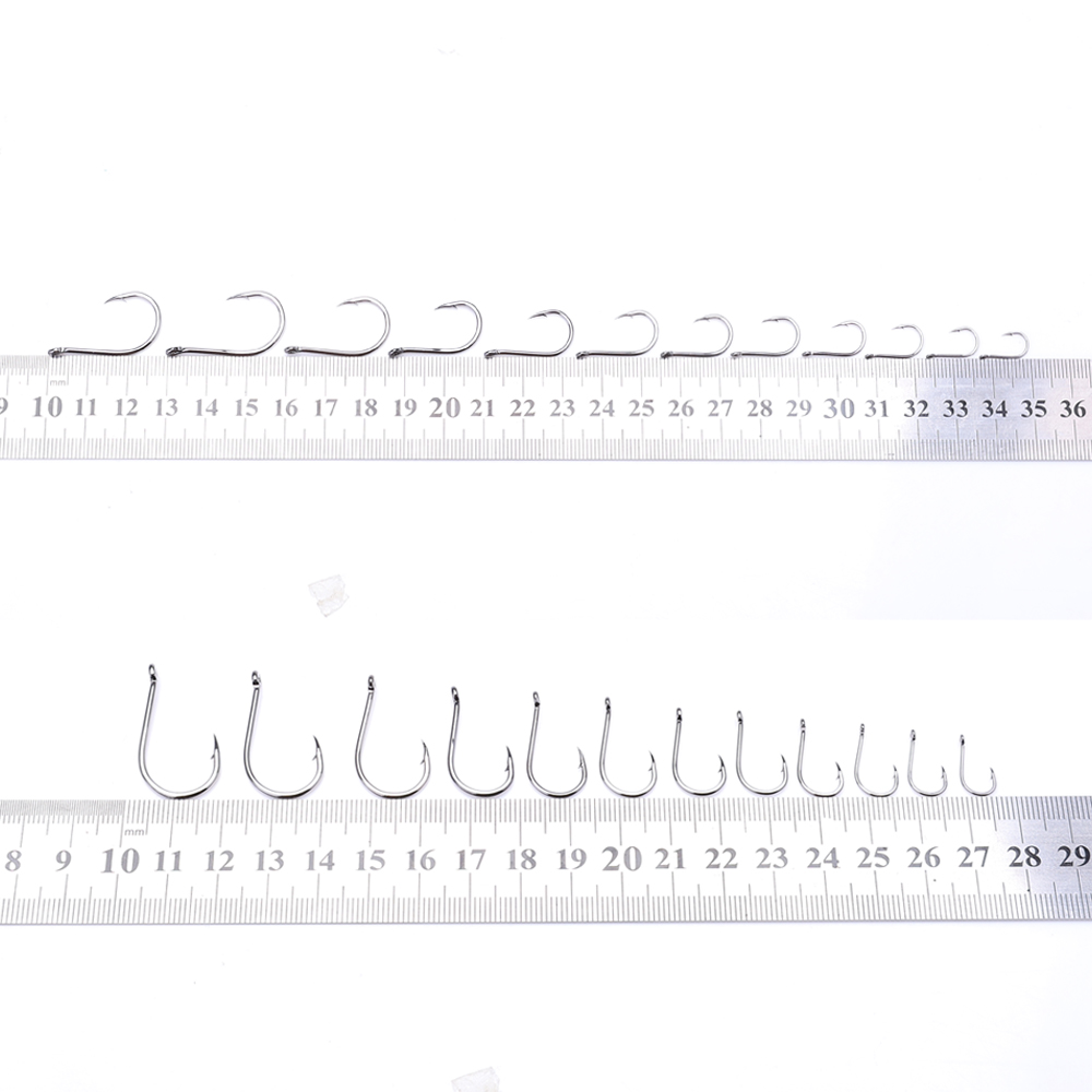 FTK CHINU リング付きバーブ付きフィッシュフック 1 - Fishing Hook Offset のレビューと価格
