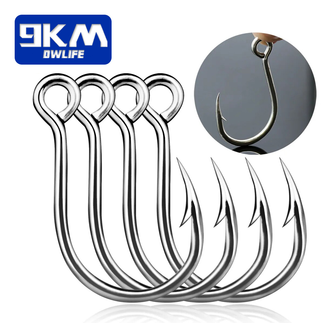 9 キロ釣りフック 25 個ジグフックインライン鯉釣りジギン - Fishing Hook Assortment のレビューと価格