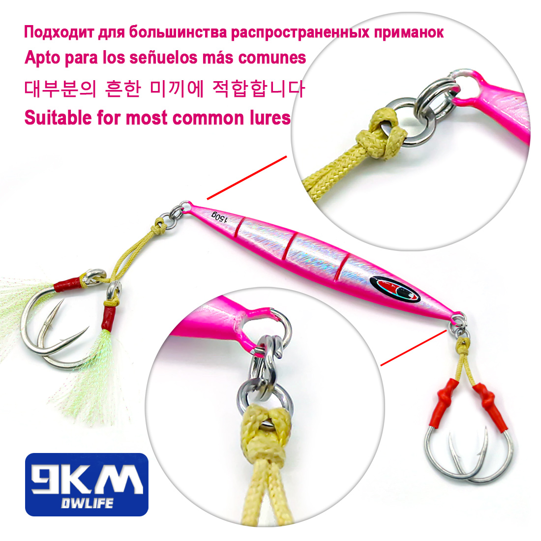 9KMソリッドリングフィッシング50個ステンレス鋼リングアシ - Fishing Hook Stainless Steel のレビューと価格