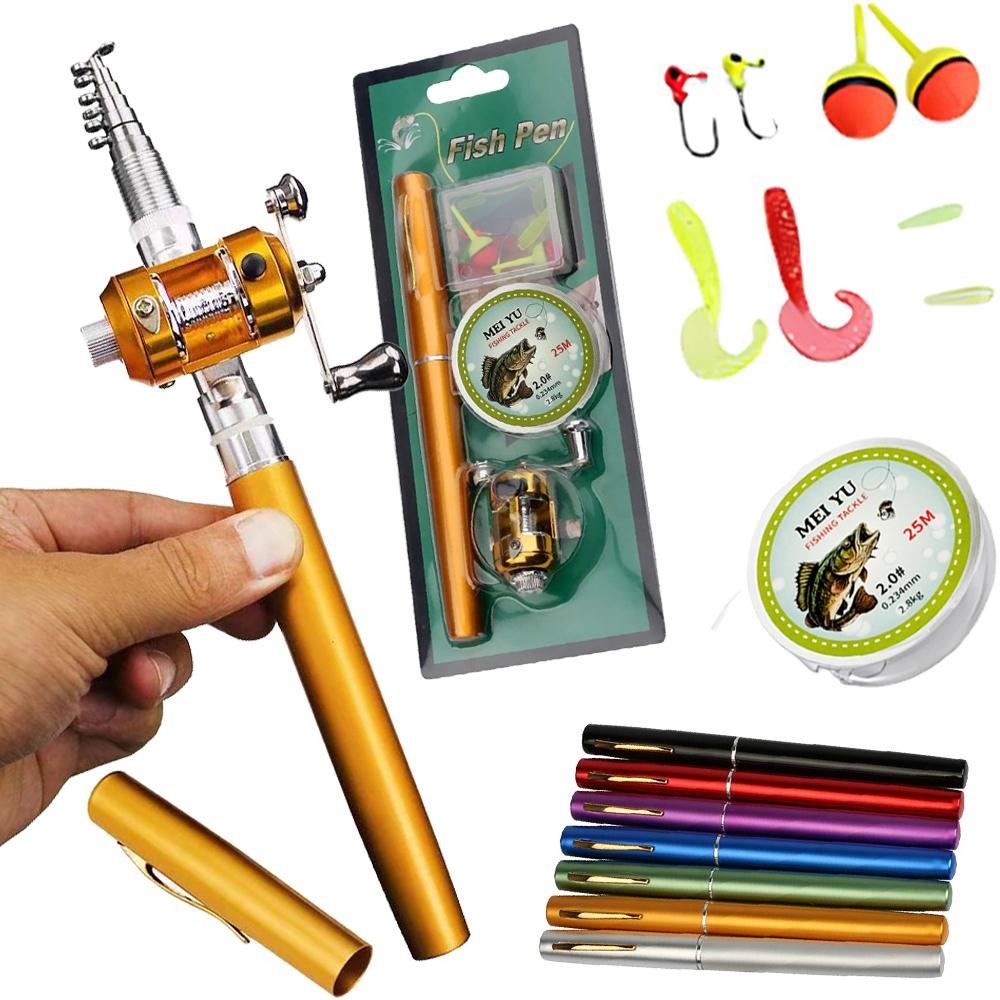 ポータブルポケット伸縮式釣り竿,ペン型釣り竿,リール,ライン - Penn Reel Fierce のレビューと価格