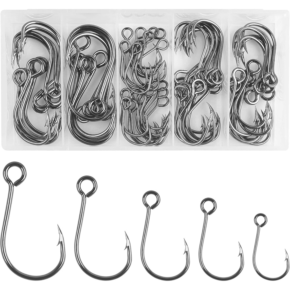 70 個釣りインラインシングルフックハードルアー用シングル交 - Fishing Hook Offset のレビューと価格
