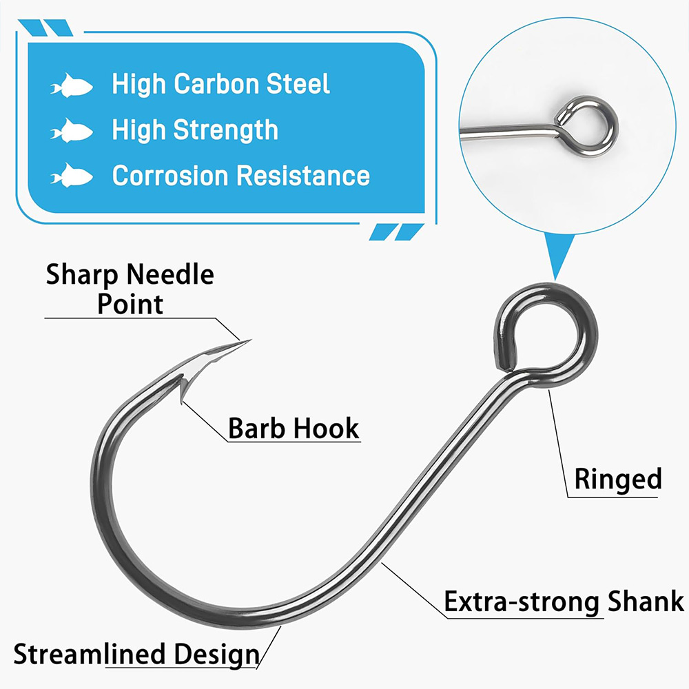 70 個釣りインラインシングルフックハードルアー用シングル交 - Fishing Hook Offset のレビューと価格