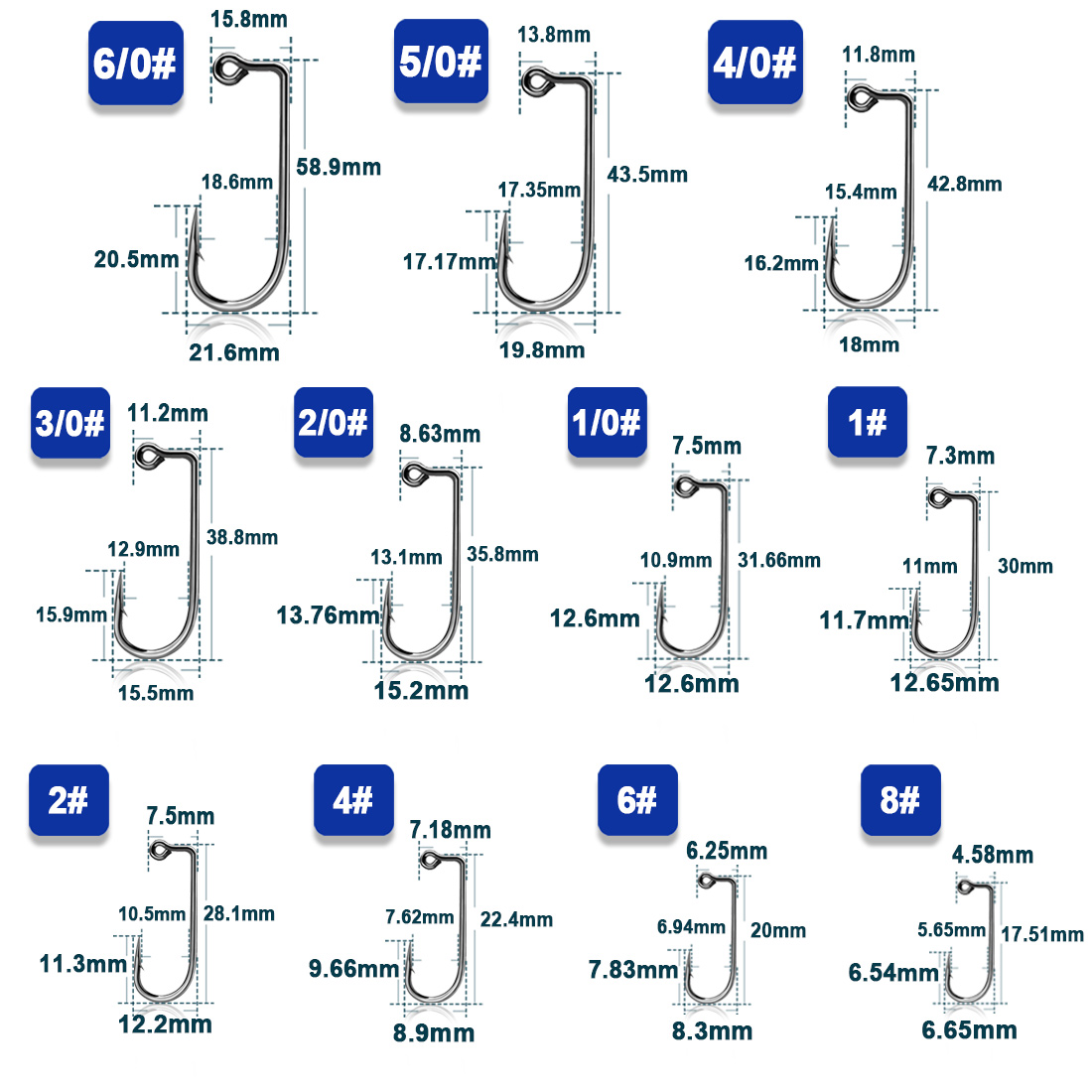 釣りジグフック 50 〜 200 個 90 度ジグフック高炭 - Fishing Hook Barbless のレビューと価格