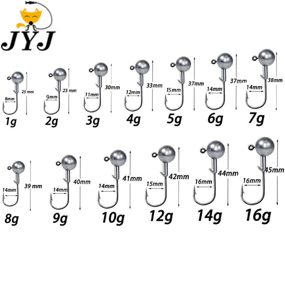 WODJYJ 1g 2g 3g 4g 5g 7g 8g 10 - Fishing Hook Offset のレビューと価格