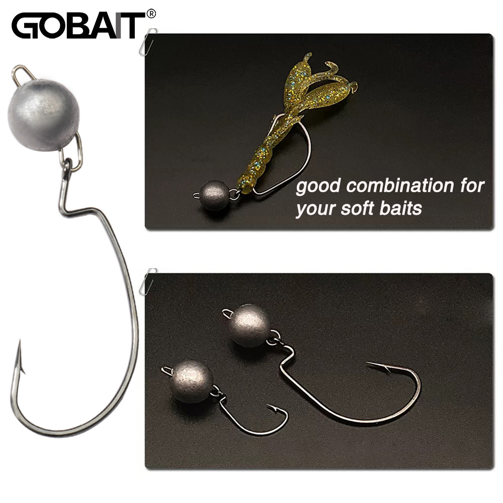 5個入りメタルジグヘッドワームフック2g 4g 10g 14 - Fishing Hook Offset のレビューと価格