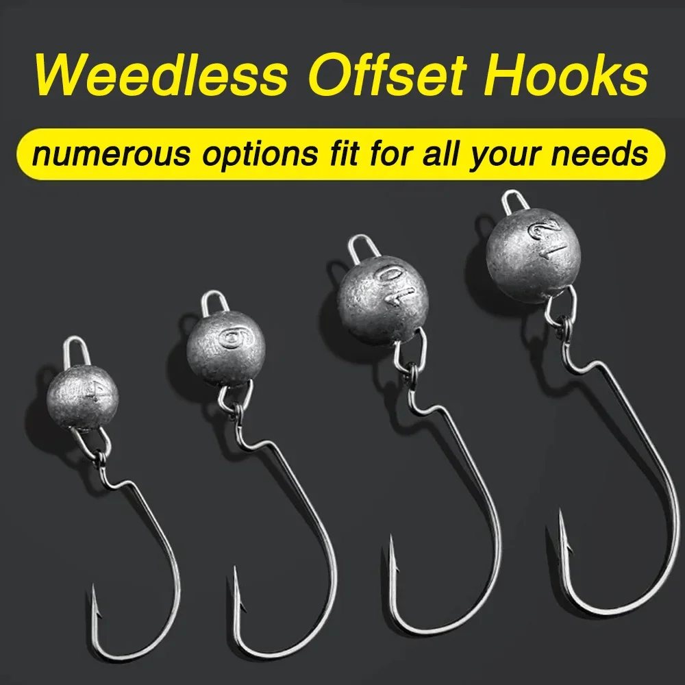 5個入りメタルジグヘッドワームフック2g 4g 10g 14 - Fishing Hook Offset のレビューと価格